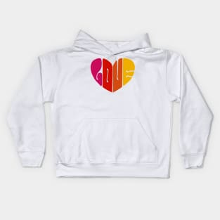 Retro Style Loveheart Kids Hoodie